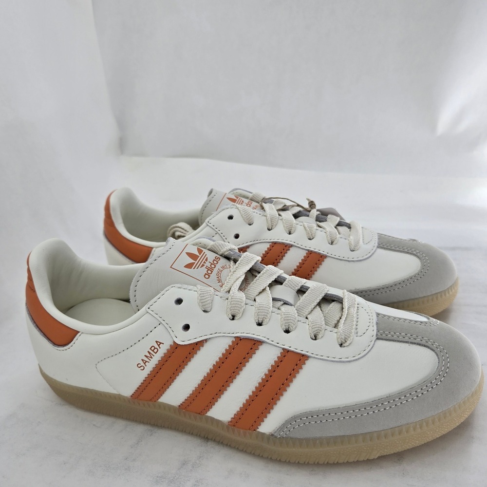 Adidas Samba OG W Off White Dusty Orange Gum IH9057 Womens 6.5 New - Picture 8 of 14